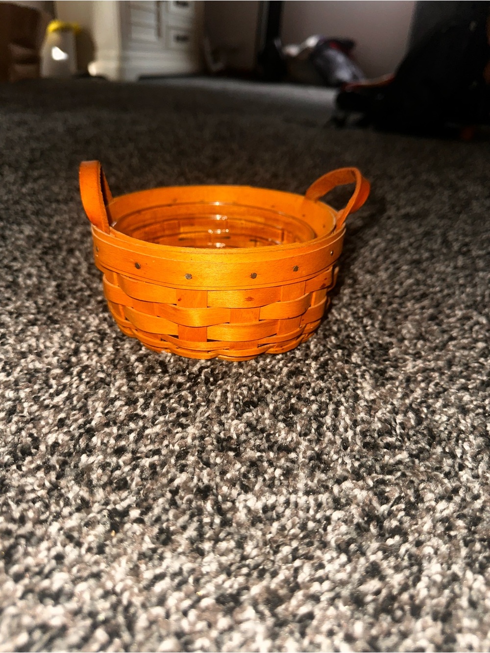 Longaberger Small Circle Basket with Handles